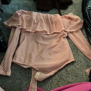 Size XS body suite coral